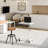 Adjustable Mobile Laptop Desk Cart With Smooth-Rolling Wheels And Ergonomic Design For Home Office Use