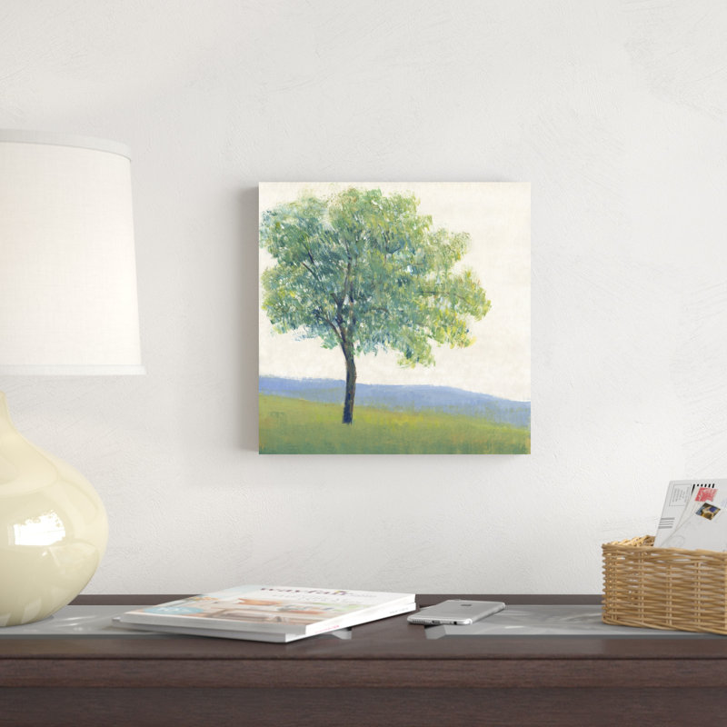«Solitaire Tree I» par Timothy O 'Toole - peinture sur toile tendue, H 12 po x l 12 po
