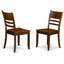 L'ensemble de table de salle à manger 6 pièces contient une table de cuisine rectangulaire avec feuille papillon et 4 chaises de salle à manger avec banc, espresso-20549022