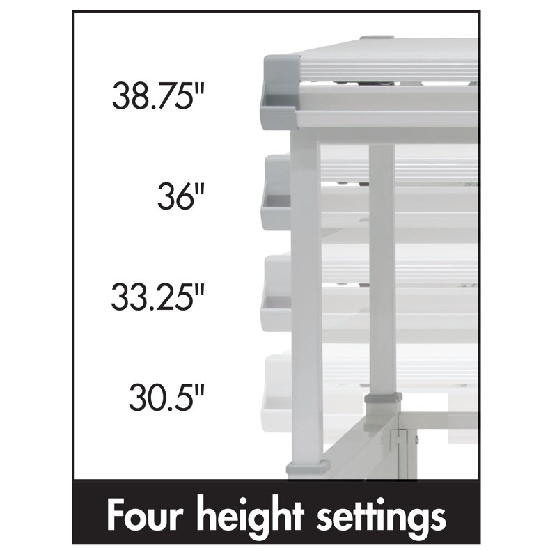 Cowie Adjustable Metal Base Drafting Table
