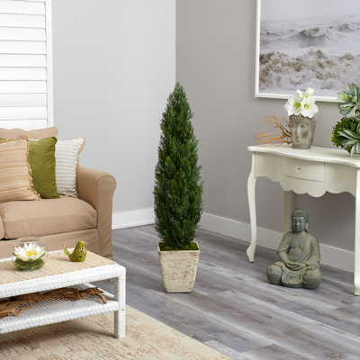 51'' Faux Cedar Tree in Planter