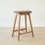 Tabouret à hauteur de comptoir rembourré Beryl (24 po) - paquet de 4, similicuir en pacane / caramel-96615123-96615122-96615134