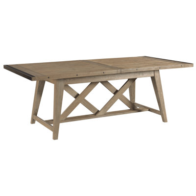 Brennda Extendable Pine Solid Wood Dining Table
