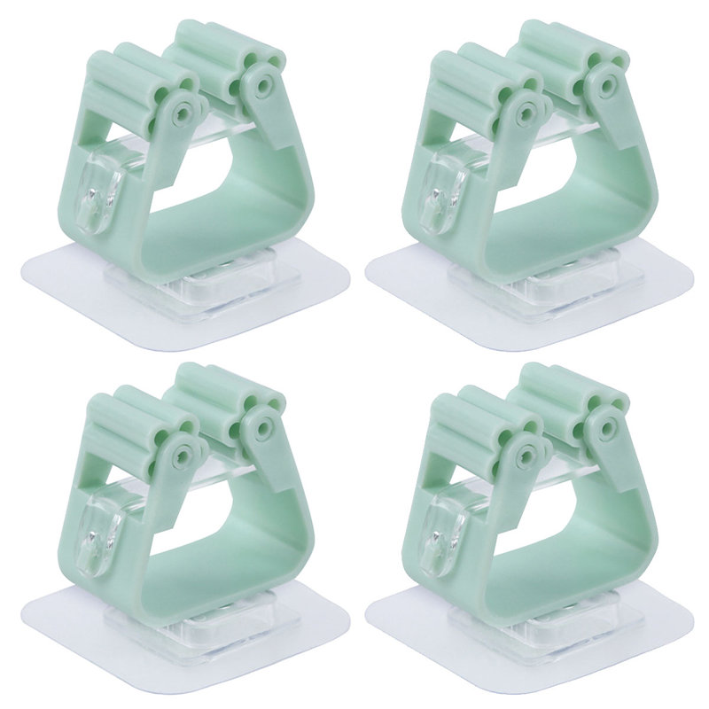 Gurdayal 4 Pack Broom and Mop Holder, Green