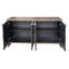 Armoire de rangement à 4 portes en bois de style campagnard Accent