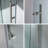 48 in. W x 76 in. H Sliding Frameless Shower Door with Header and Clear Glass
