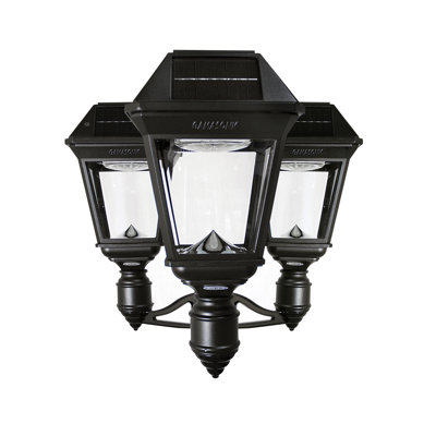 Imperial III Commercial Solar Triple Post Light with Dual Color Temperature and 3" Fitter
