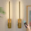 Appliques murales à piles de 21 po avec télécommande, à intensité variable, pour la chambre à coucher, la salle de bain et le salon (ensemble de 2)
