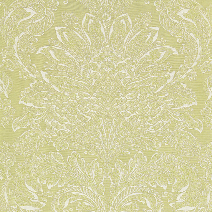 Jardin Carlotta Damask Fabric, Peridot