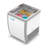 Koolmore 26 in. 4 Tub Ice Cream Dipping Cabinet Display Freezer KM-ICD-26SD