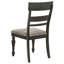 Chaise d'appoint en bois (ensemble de 2)