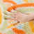 Orange/Blue/White