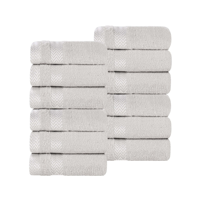 Serviette / gant de toilette Gracieuse, Platine