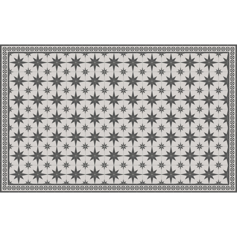 Begaye Geometric Vinyl Machine Printed Area Rug, Rectangle 140 x 200cm