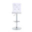 Ensemble de 2 tables de bar et tabourets de bar réglables en verre Modern-439654143-439654142