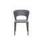 Ensemble de 2 chaises de salle à manger Gagliardi en similicuir taupe.-359942492-359942494