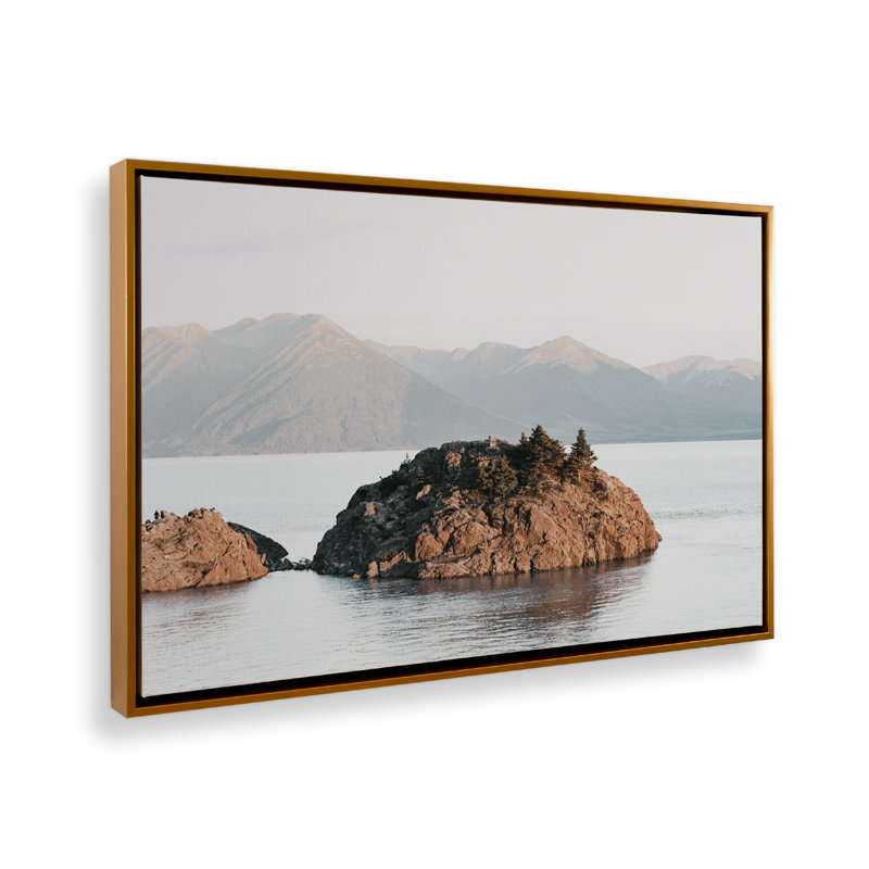 «Solitude Serenade» sur toile par Krista Mosakowski, Cadre flottant or poli, H 10 po x l 14 po