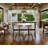 Raihan Pine Solid Wood Top Metal Base Dining Table-135271119