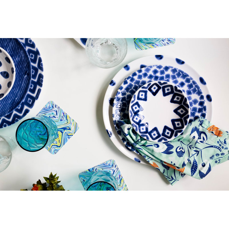 Santorini Flower 3-Piece Place Setting