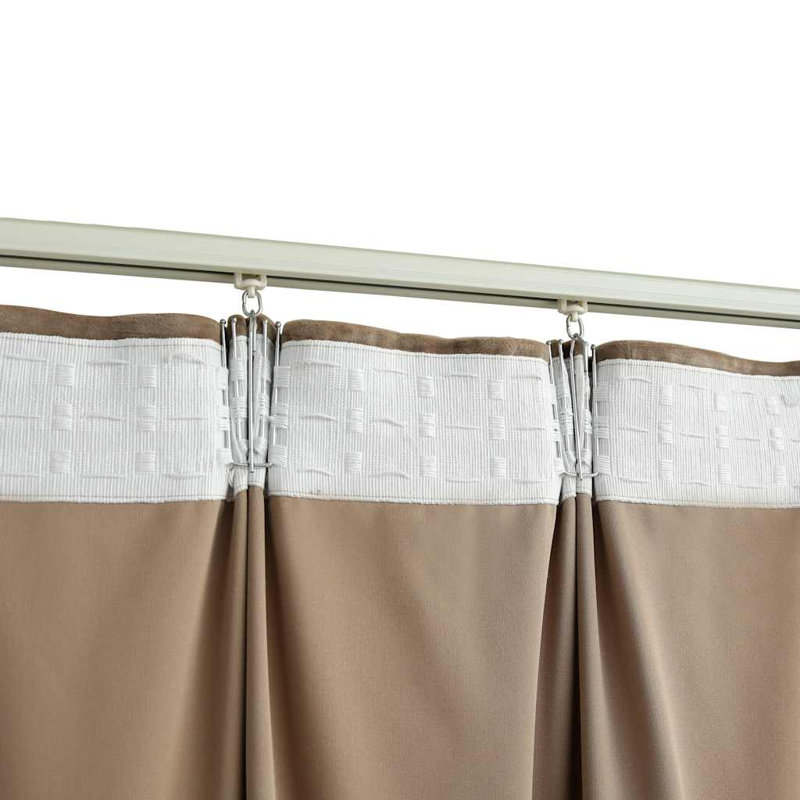 Kattie Blackout Curtain Single Panel, Beige