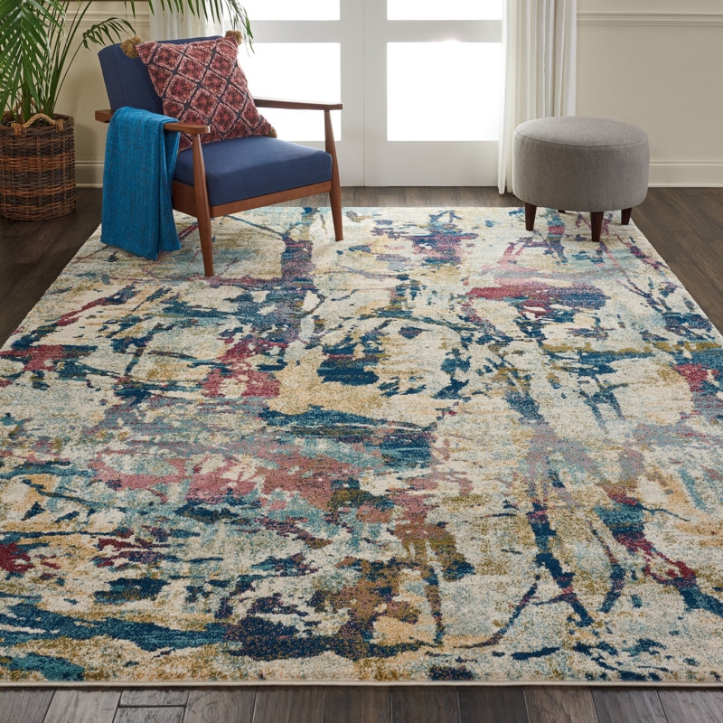 Prewett Abstract Indoor Rug, Rectangle 7'10" x 10'6"