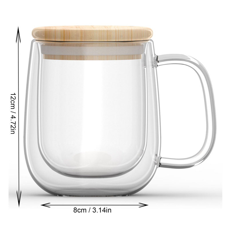 Heledd Glass Mug, 12 fl.oz.