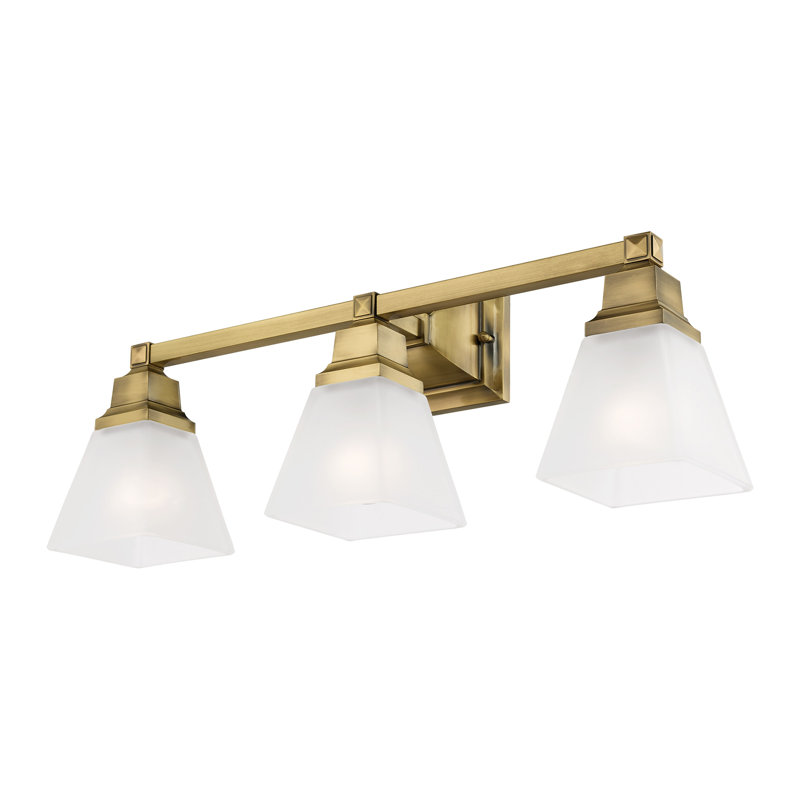 Mathias 3 - Light Dimmable Vanity Light, Antique Brass