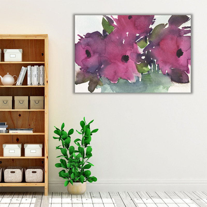 Floral Pretty II - reproduction d'art sur toile, H 20 po x l 30 po