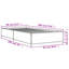 Vidaxl Bed Frame Engineered Wood And Metal-426685137-426685134