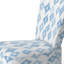 Chaise d'appoint moderne - Chaise d'appoint bleue et blanche Whisper Ikat-1980464944