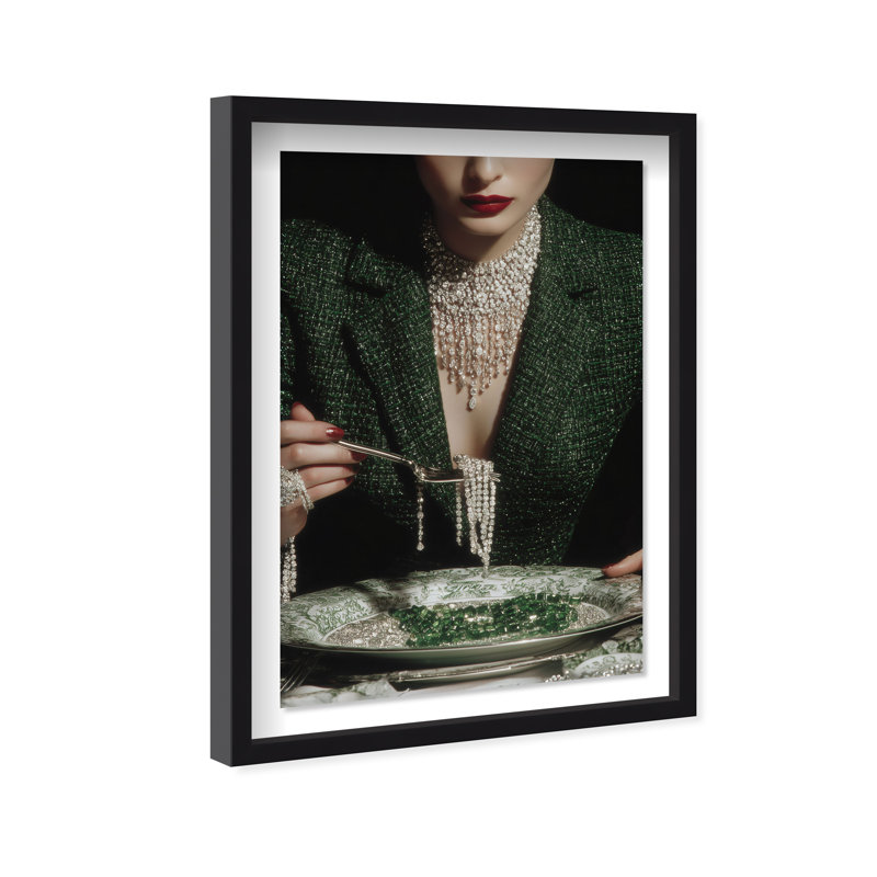 Forest Feast Shadowbox Fashion Print by Oliver Gal, Black Frame, 10 x 15, 37.5"H x 25.5"W, Black Shadowbox