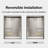 Duchess 50 to 55 in. x 72 in. H Semi-Frameless Stainless Steel Double Sliding Shower Door in Matte Balck with 5/16 in. (8mm) Clear Glass-124844537-124844532
