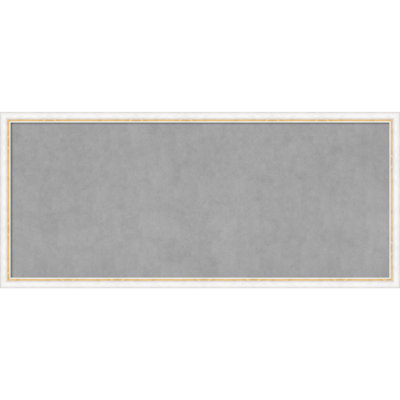 Tableau magnétique encadré or blanc Morgan