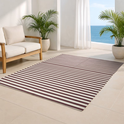 Tapis intérieur / extérieur beige HorizontalStripes