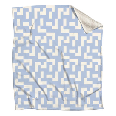 Geometric Maze Throw Blanket