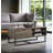 Rustic Oak & Black Finish Coffee Table