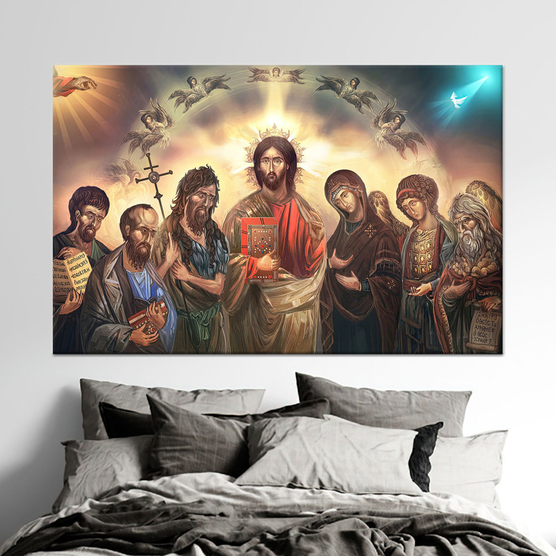 «Modern Saints Jesus Christ», toile imprimée élégante, 1P, 59,1 po H x 82,7 po l