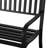 50" Metal Patio Bench In Black, Slatted Seat For Outdoor Garden, Backyard, Pool Area, Lawn. & Fashionable, Accommodates 2 Persons, Easy To Clean Once A While Poolside Backyard - Black With Seat.