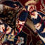 Tapis traditionnel Kelayeh couleur saphir