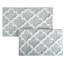 Ensemble de tapis de salle de bain 2 pièces Lavish Home - Tapis de bain 100% coton 41 x 24,5 pouces et 34 x 21 pouces avec imprimé de treillis texturé pour un décor de salle de bain élégant - Tapis de bain Tapis antidérapants lavables-332248273