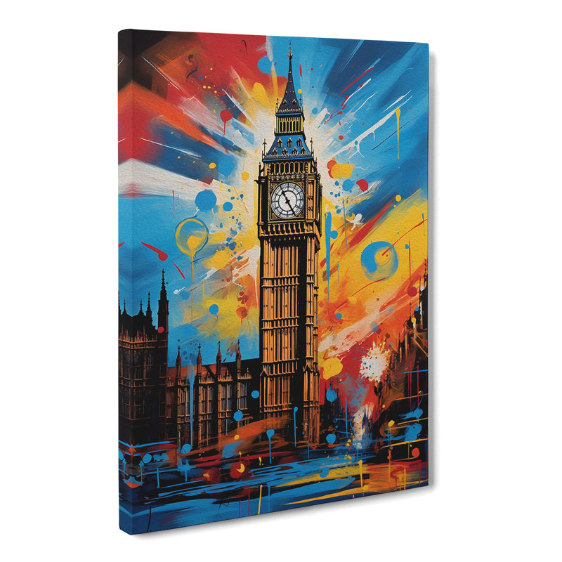 Big Ben Modern - No Frame Print, 76cm H x 50cm W x 3cm D