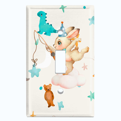 Animals 1 - Gang Toggle Light Switch Standard Wall Plate