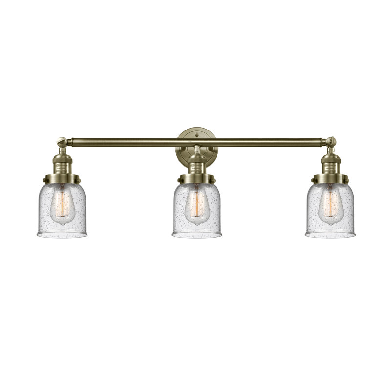 3 - Light Dimmable LED Bath Bar, Antique Brass