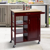 Red Barrel Studio® VicenniaKitchen Island on Wheels - Portable Kitchen Cart