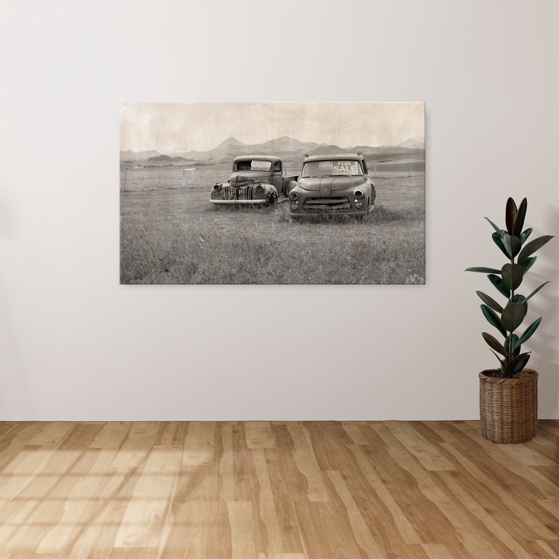 "For sale" par Carol Robinson, reproduction sur toile, H 28 po x l 48 po x P 1,5 po