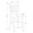 5 Piece Counter Height Dining Table Set Includes a Square Kitchen Table and 4 Dining Chairs, Oak-50119560