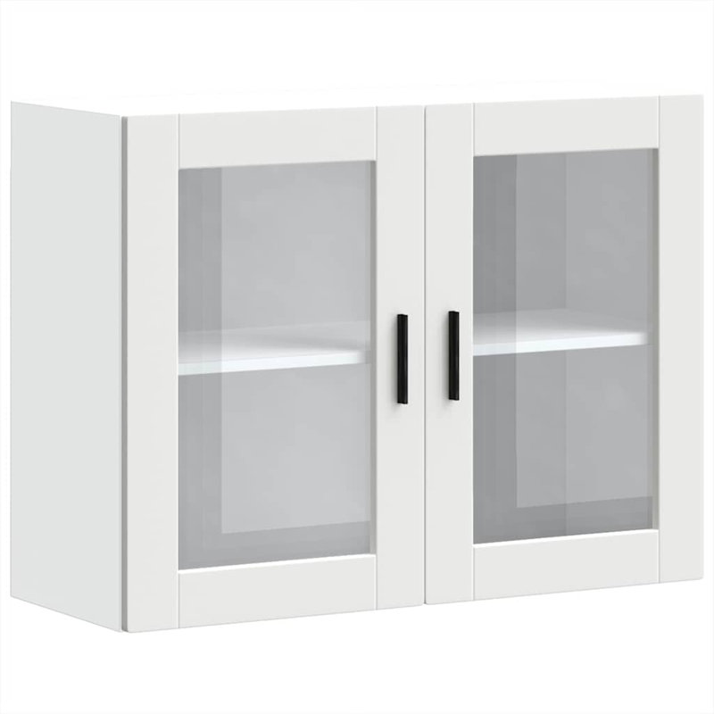 Latitude Run Kitchen Corner Base Cabinet Porto Engineered Wood, white
