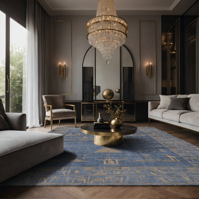 Tapis gris soyeux et moelleux