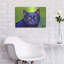 Luxe Cat «Black Cat With Chartreuse Eyes» par «Black Cat With Chartreuse Eyes» par Rebecca Wang Art-101656747