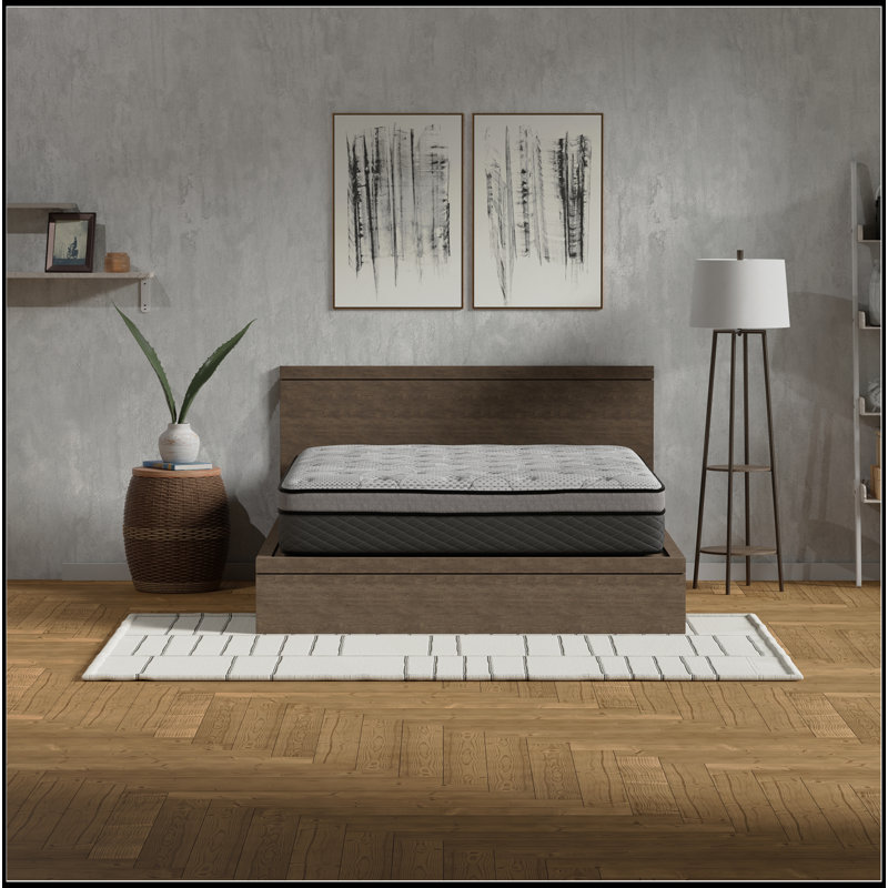 Matelas hybride mi-ferme 12 po avec ressorts ensachés, Très grand lit